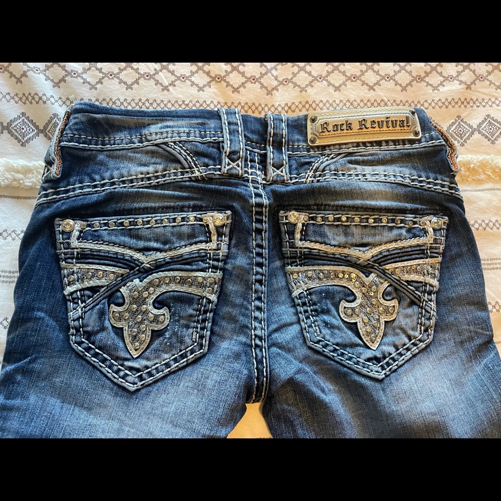 Rock Revival Boot Cut Jeans Size 25